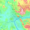 Bangui topographic map, elevation, terrain