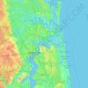 Quarantine Island topographic map, elevation, terrain