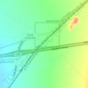 Fenner topographic map, elevation, terrain