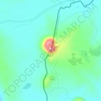 Cerro El Junquillo topographic map, elevation, terrain