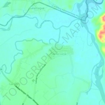 Purok 1 topographic map, elevation, terrain
