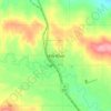 Milk River topographic map, elevation, terrain
