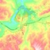 龙山镇 topographic map, elevation, terrain