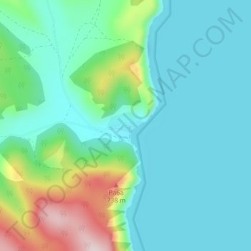 Uzuri topographic map, elevation, terrain