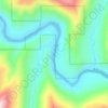 The Maze topographic map, elevation, terrain