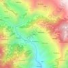 Uwa topographic map, elevation, terrain