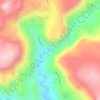 Aguas Termales topographic map, elevation, terrain