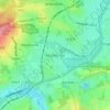 Badshot Lea topographic map, elevation, terrain