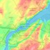 Porthaethwy / Menai Bridge topographic map, elevation, terrain