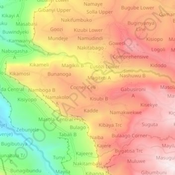 Stage topographic map, elevation, terrain