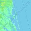 Deal Island topographic map, elevation, terrain