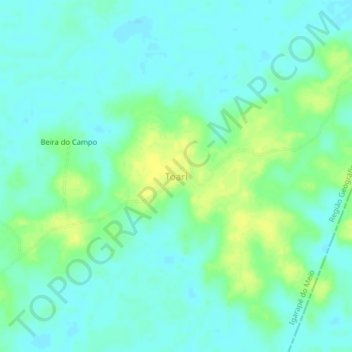 Toari topographic map, elevation, terrain