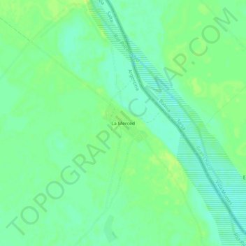 La Merced topographic map, elevation, terrain