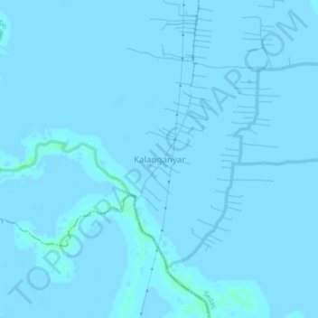 Kalanganyar topographic map, elevation, terrain