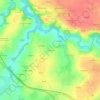 Pommelin topographic map, elevation, terrain
