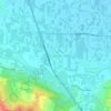 Heredades topographic map, elevation, terrain