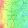 Rhostyllen topographic map, elevation, terrain