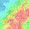 Cordillera de Chiltazón topographic map, elevation, terrain