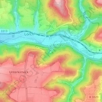 Muckensee topographic map, elevation, terrain