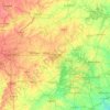 Orange topographic map, elevation, terrain