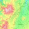 Quito topographic map, elevation, terrain