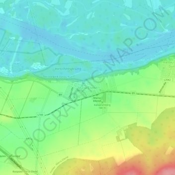 Maria Ellend topographic map, elevation, terrain