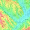 Prnjavor topographic map, elevation, terrain
