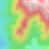 Cone Peak topographic map, elevation, terrain
