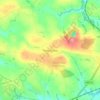 Tiers Cross topographic map, elevation, terrain