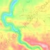 El Centro topographic map, elevation, terrain