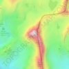 Brec de Chambeyron topographic map, elevation, terrain