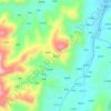 青山岗 topographic map, elevation, terrain