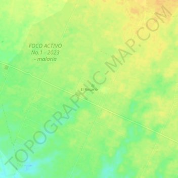 El Rosario topographic map, elevation, terrain