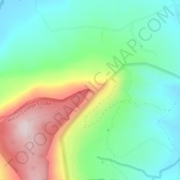 Beacons topographic map, elevation, terrain