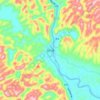 拉烈镇 topographic map, elevation, terrain