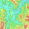 Perobas topographic map, elevation, terrain