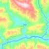 马蹄镇 topographic map, elevation, terrain