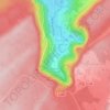 Cascade Damandre topographic map, elevation, terrain