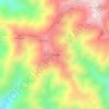 Palandita topographic map, elevation, terrain