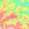 Алчевск topographic map, elevation, terrain