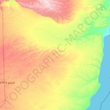 Bari topographic map, elevation, terrain
