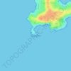 Cap d'Antibes topographic map, elevation, terrain