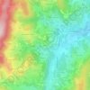 Ruère topographic map, elevation, terrain