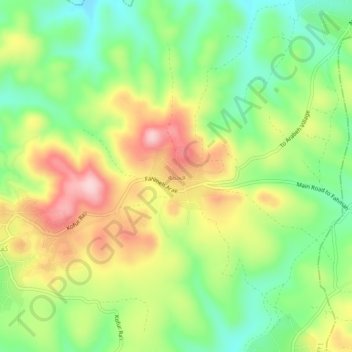 Fahma topographic map, elevation, terrain