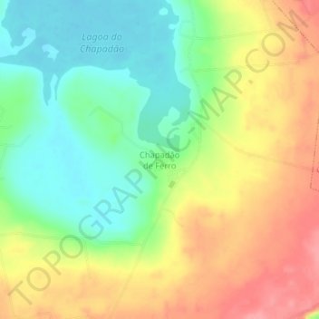 Chapadão de Ferro topographic map, elevation, terrain