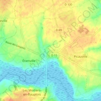 Le Haras topographic map, elevation, terrain