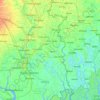 Hugli topographic map, elevation, terrain