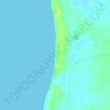 Kihim Beach topographic map, elevation, terrain