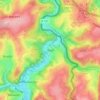 Auel topographic map, elevation, terrain