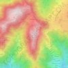 Monte Podona Cima Nord topographic map, elevation, terrain